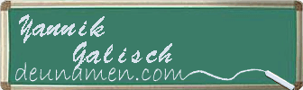 Yannik Galisch Visitenkarte